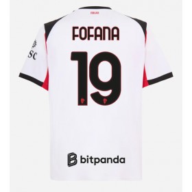 Pánské fotbalový oblečení AC Milan Youssouf Fofana #19 Venkovní košile 2025-26 Krátkým Rukávem